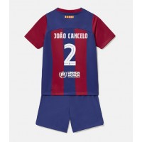 Billiga Barcelona Joao Cancelo #2 Barnkläder Hemma fotbollskläder till baby 2023-24 Kortärmad (+ Korta byxor)